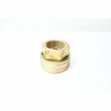 HANSEN QUICK DISCONNECT BRASS 2-1/2IN PIPE COUPLING 20-ST